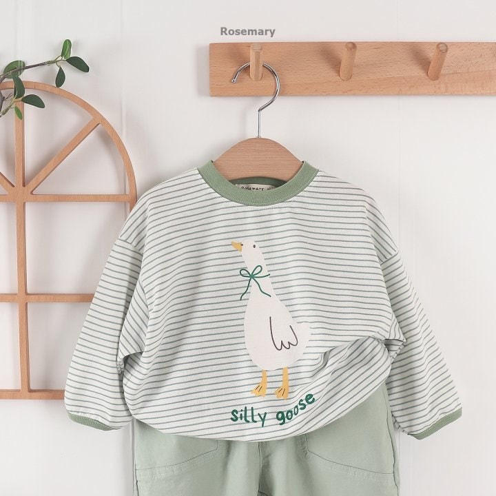 Rosemary - Korean Baby Fashion - #onlinebabyshop - Stripe Duck Tee - 10