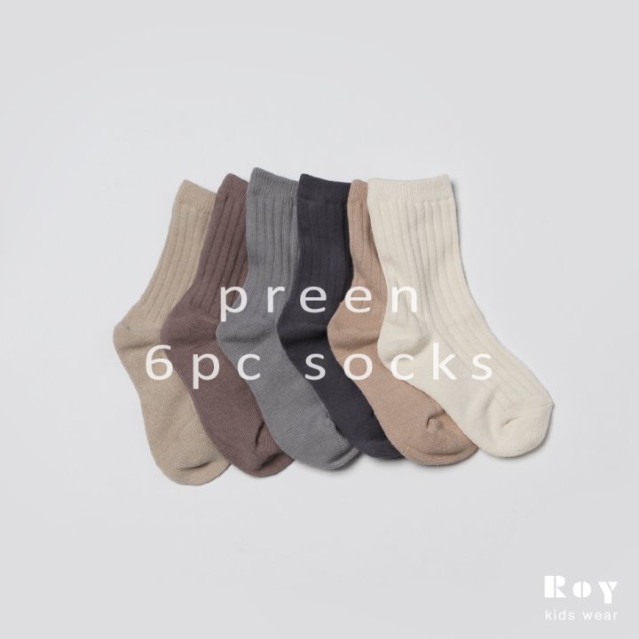 Roy - Korean Children Fashion - #designkidswear - Preen Socks (set of 6)
