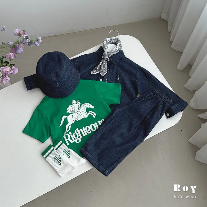 Roy - Korean Children Fashion - #designkidswear - Denim Chino Pants - 10