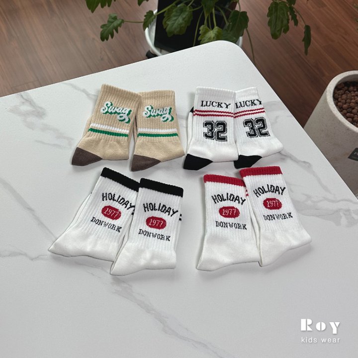 Roy - Korean Children Fashion - #fashionkids - Swag Socks (set of 4) - 9