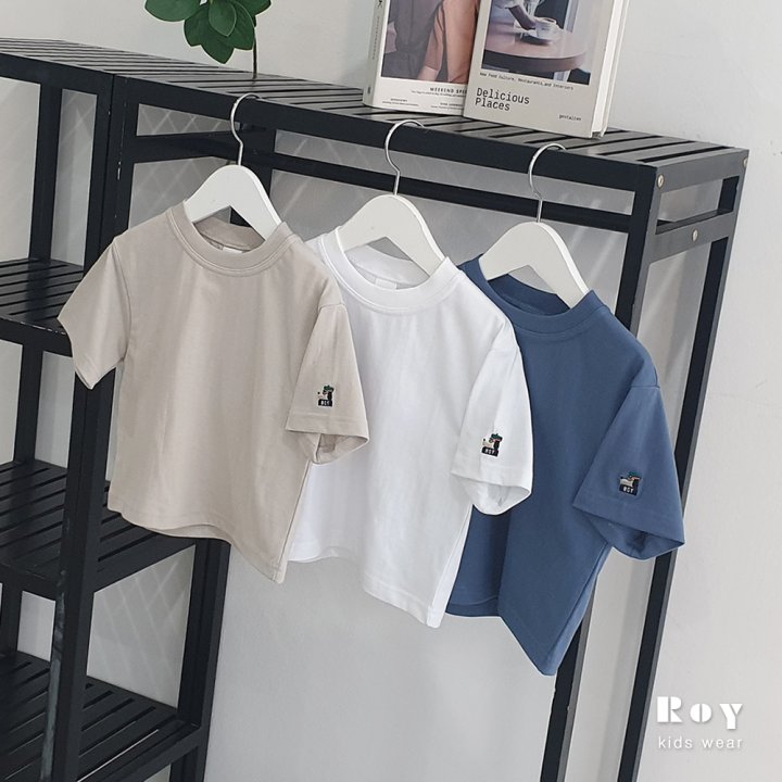 Roy - Korean Children Fashion - #kidsshorts - Ttori Embroidery Tee - 5
