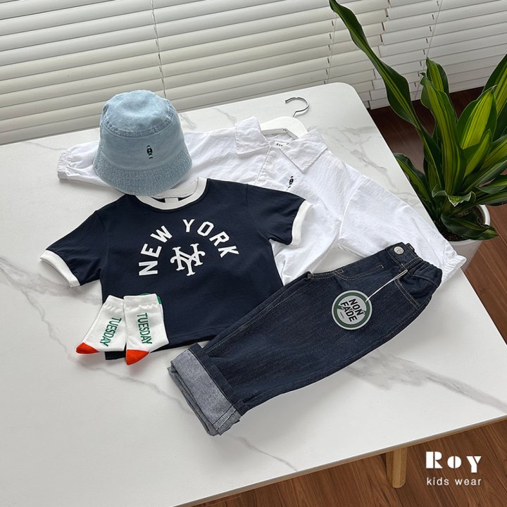 Roy - Korean Children Fashion - #kidsshorts - New York Tee - 6