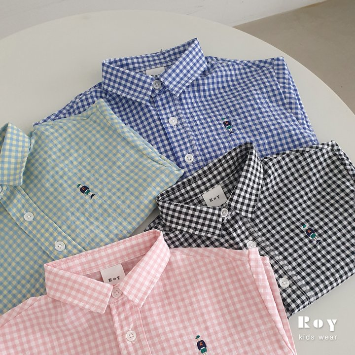 Roy - Korean Children Fashion - #kidsshorts - Toy S Checked Shirt