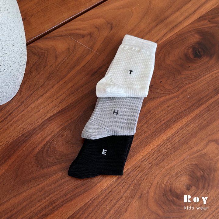 Roy - Korean Children Fashion - #kidsstore - Pece Socks (set of 3)