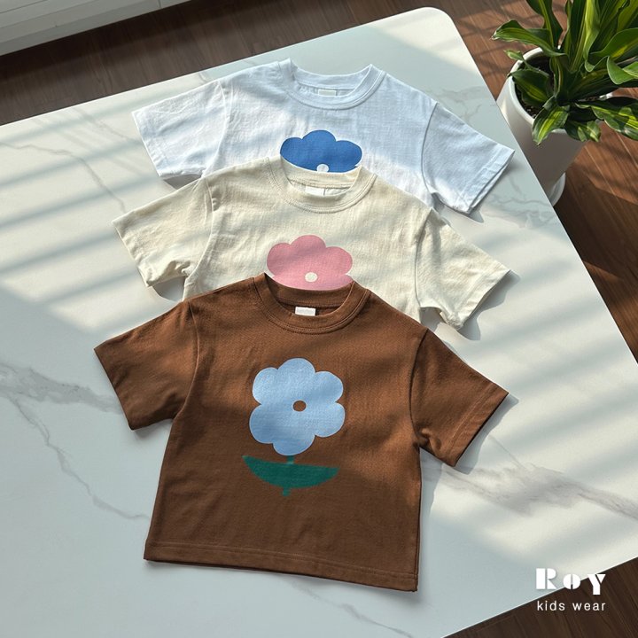 Roy - Korean Children Fashion - #kidzfashiontrend - Flower Tee - 5