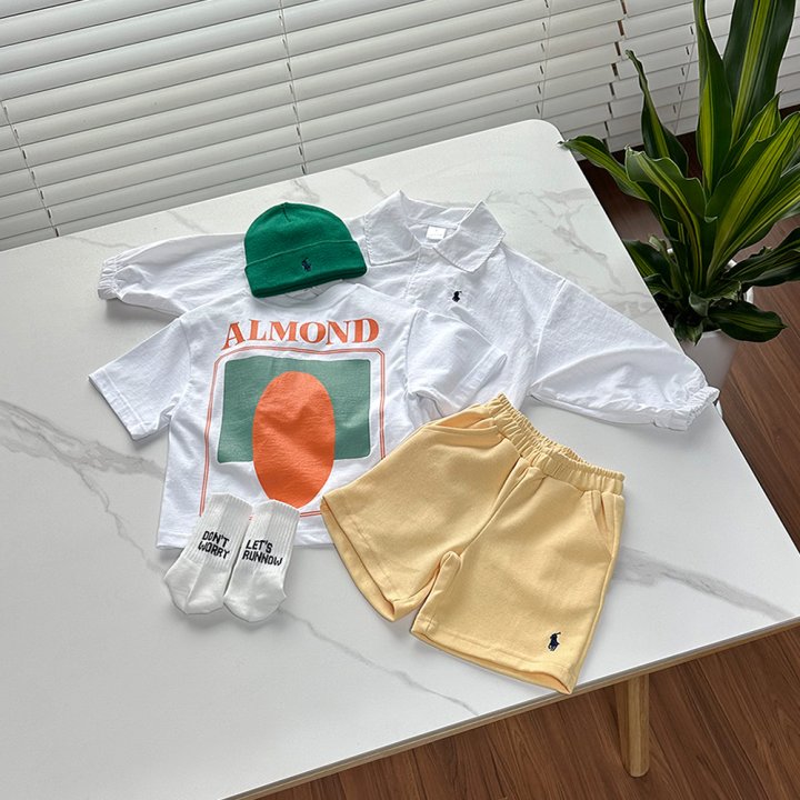 Roy - Korean Children Fashion - #littlefashionista - Almond Tee - 5