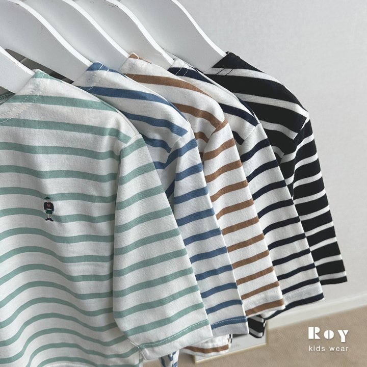 Roy - Korean Children Fashion - #littlefashionista - Toy Boat Stripe Tee - 8