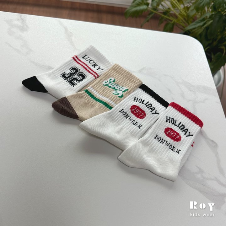 Roy - Korean Children Fashion - #magicofchildhood - Swag Socks (set of 4)