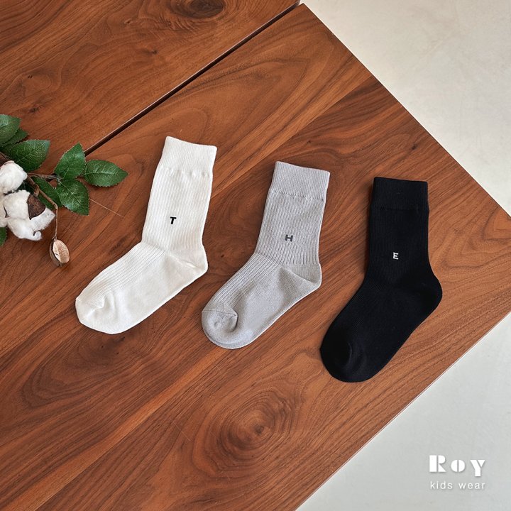 Roy - Korean Children Fashion - #magicofchildhood - Pece Socks (set of 3) - 5