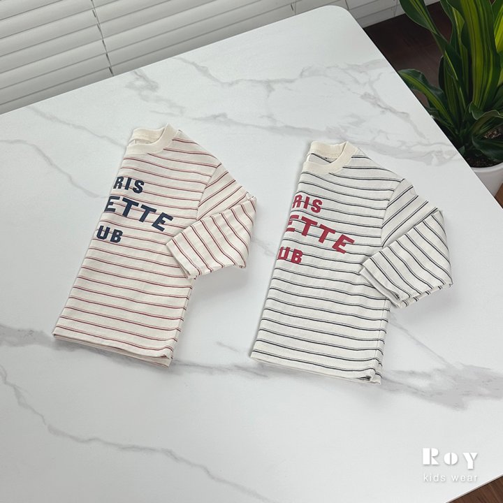 Roy - Korean Children Fashion - #minifashionista - Stripe Colette Tee - 4