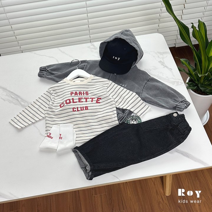 Roy - Korean Children Fashion - #toddlerclothing - Stripe Colette Tee - 6