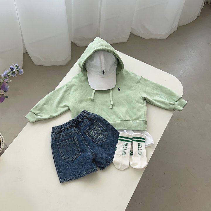 Roy - Korean Children Fashion - #toddlerclothing - Mind Embroidery Shorts - 7