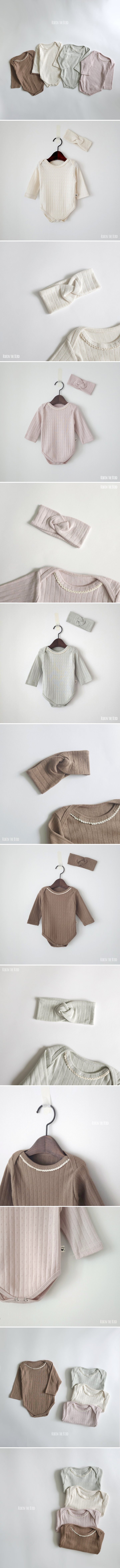 Saerobin - Korean Baby Fashion - #babyboutique - Ella Lace Bodysuit (hairband not included)