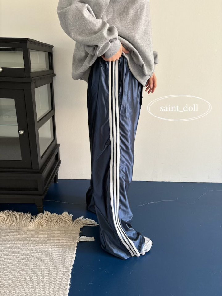 Saint Doll - Korean Women Fashion - #womensfashion - Mom Metal Tape Pants - 8