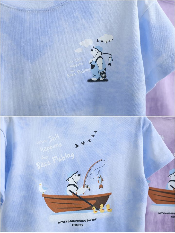 Say Hey - Korean Children Fashion - #Kfashion4kids - Pigment Fishing Tee - 9