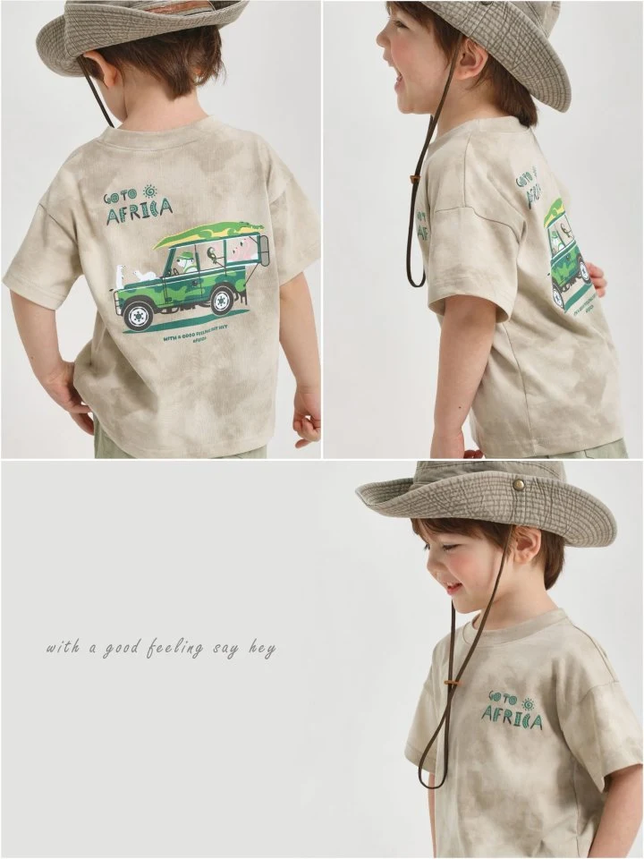Say Hey - Korean Children Fashion - #kidsshorts - Pigment African Tee - 7