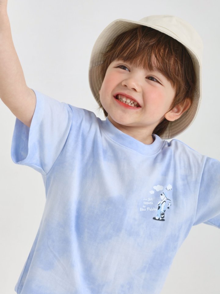 Say Hey - Korean Children Fashion - #kidsstore - Pigment Fishing Tee - 7