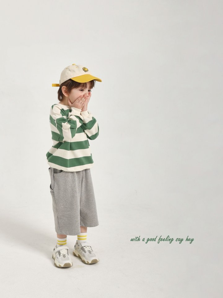 Say Hey - Korean Children Fashion - #kidzfashiontrend - Smile Stripe Sweatshirts - 2