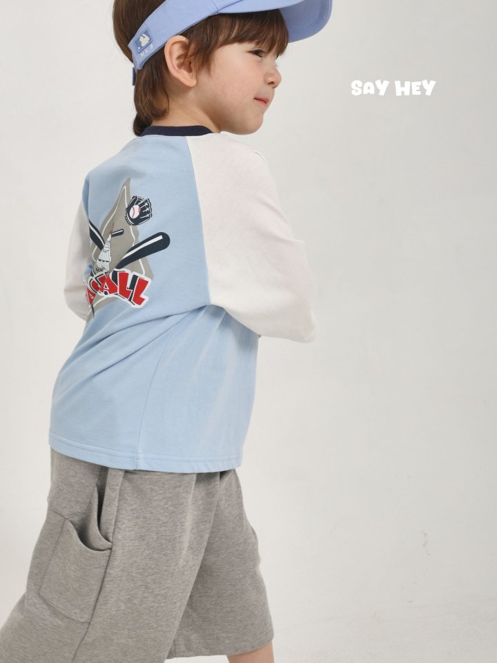 Say Hey - Korean Children Fashion - #littlefashionista - Baseball Tee - 5