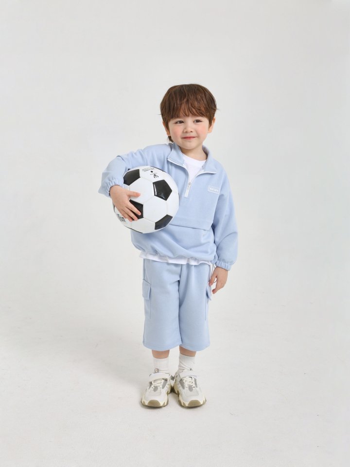 Say Hey - Korean Children Fashion - #prettylittlegirls - Half Open Windbreaker Set - 5