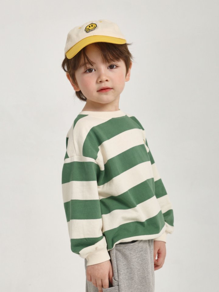 Say Hey - Korean Children Fashion - #prettylittlegirls - Smile Stripe Sweatshirts - 7