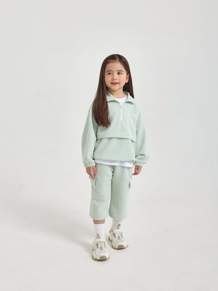 Say Hey - Korean Children Fashion - #stylishchildhood - Half Open Windbreaker Set - 8