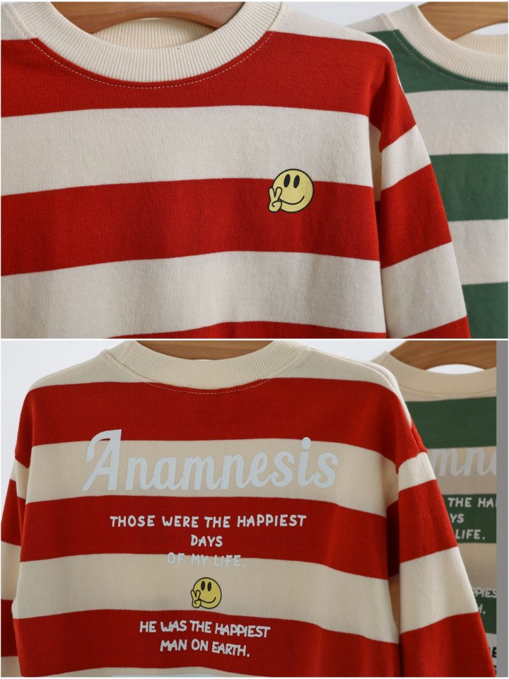 Say Hey - Korean Children Fashion - #stylishchildhood - Smile Stripe Sweatshirts - 10