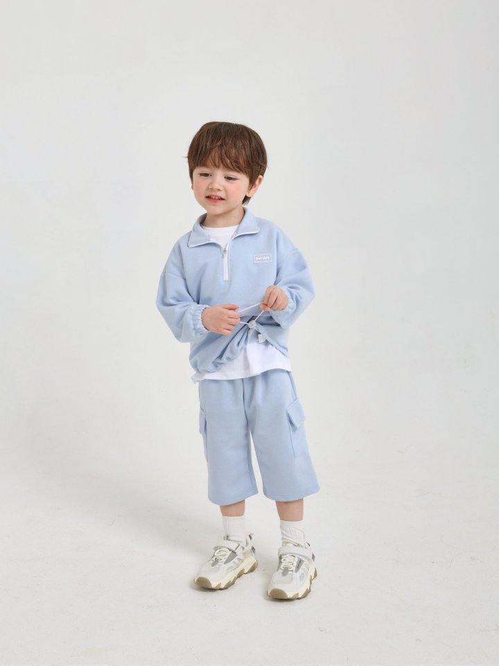 Say Hey - Korean Children Fashion - #todddlerfashion - Half Open Windbreaker Set - 6