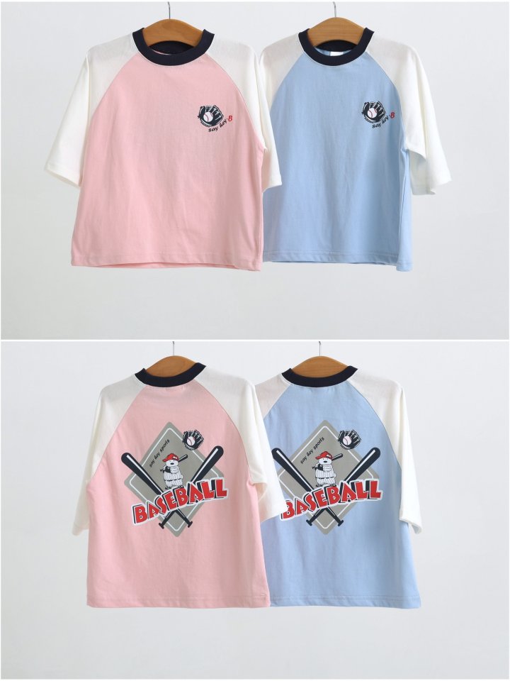 Say Hey - Korean Children Fashion - #todddlerfashion - Baseball Tee - 9