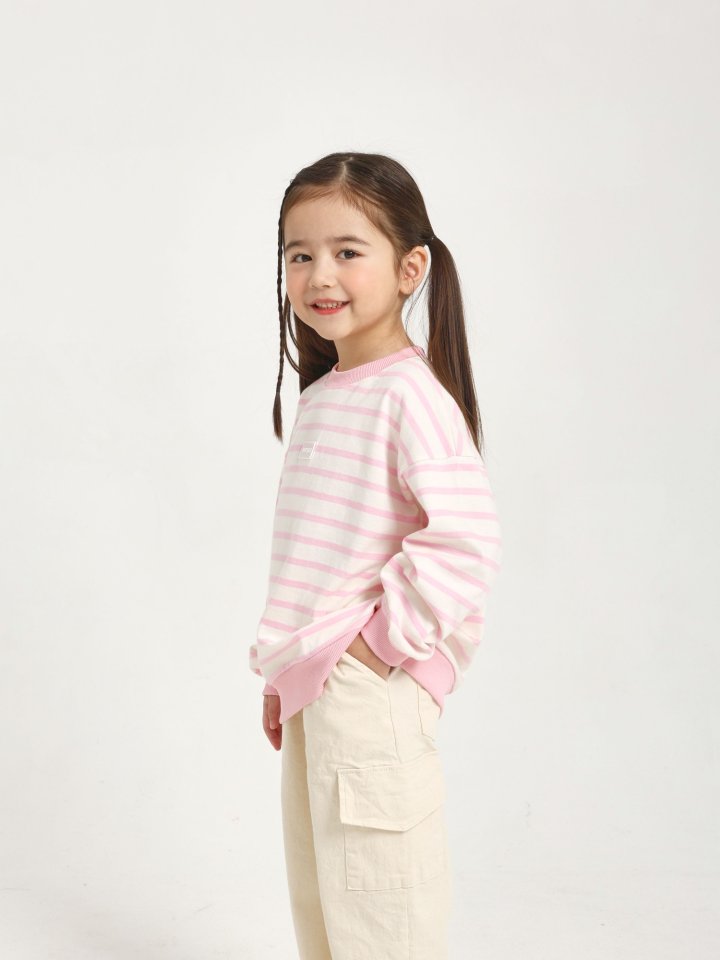 Say Hey - Korean Children Fashion - #toddlerclothing - 20S Single Stripe Sweatshirts - 8