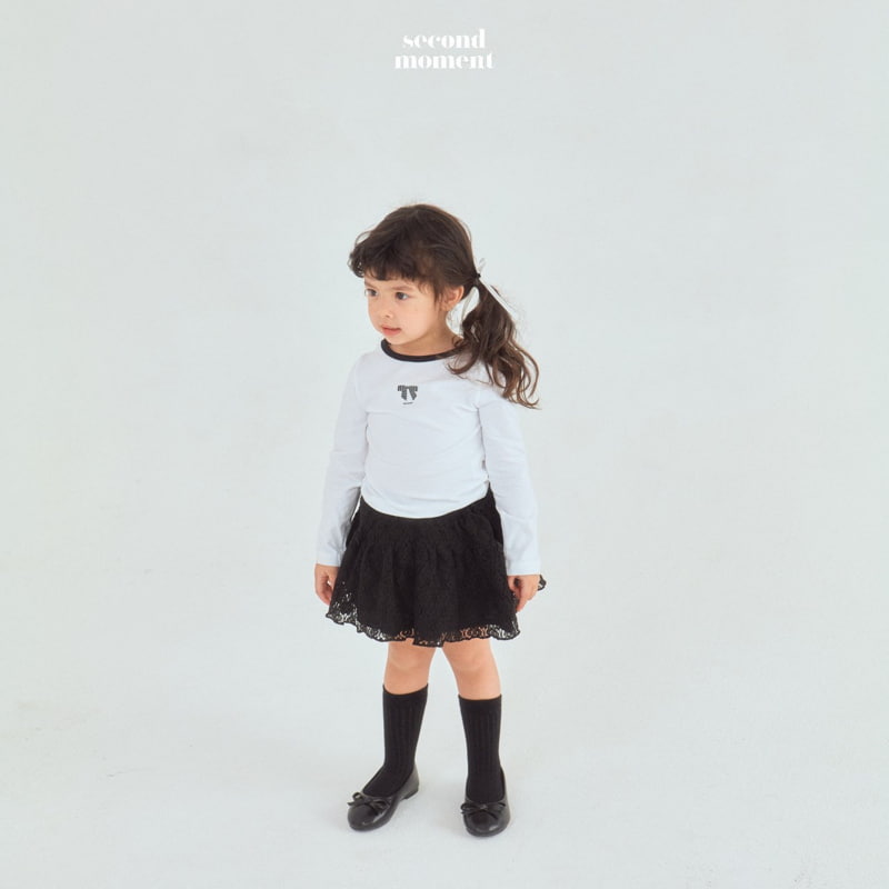 Second Moment - Korean Children Fashion - #Kfashion4kids - Colored Crop Tee - 6
