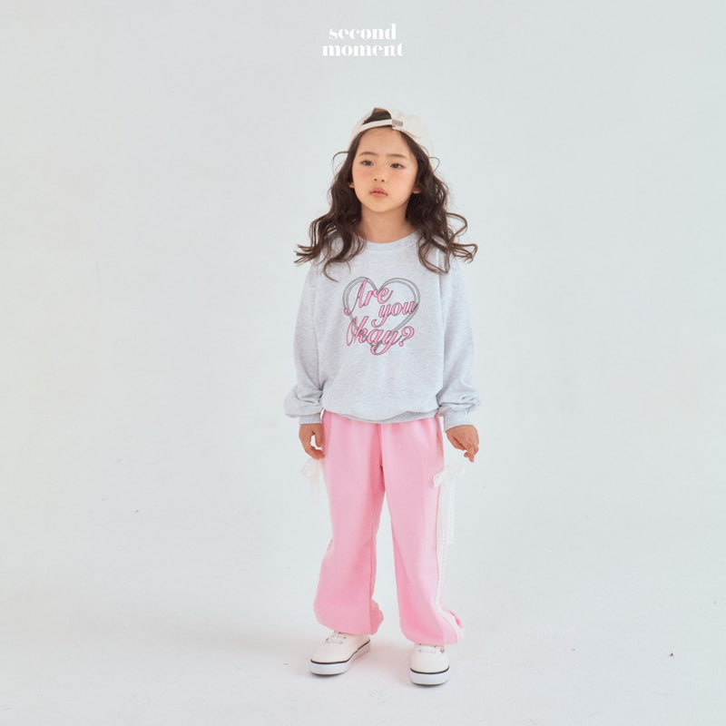 Second Moment - Korean Children Fashion - #Kfashion4kids - Heart OK Sweatshirts - 3