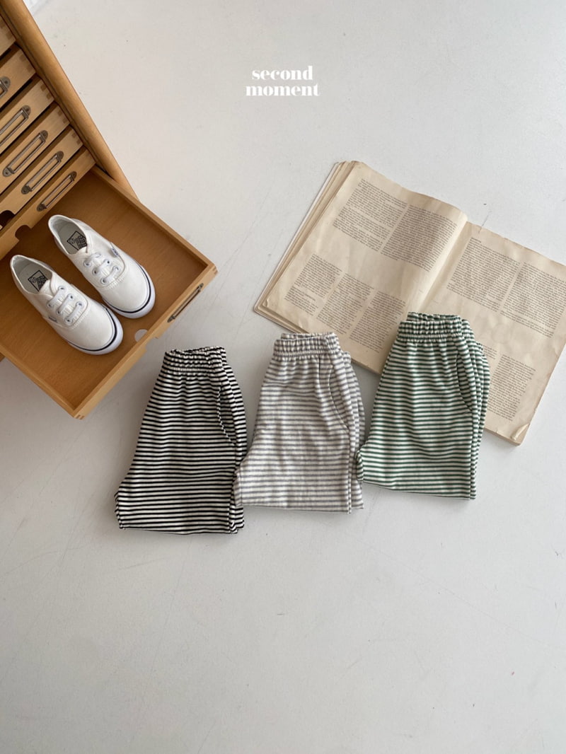 Second Moment - Korean Children Fashion - #Kfashion4kids - Stripe Jogger Pants - 2