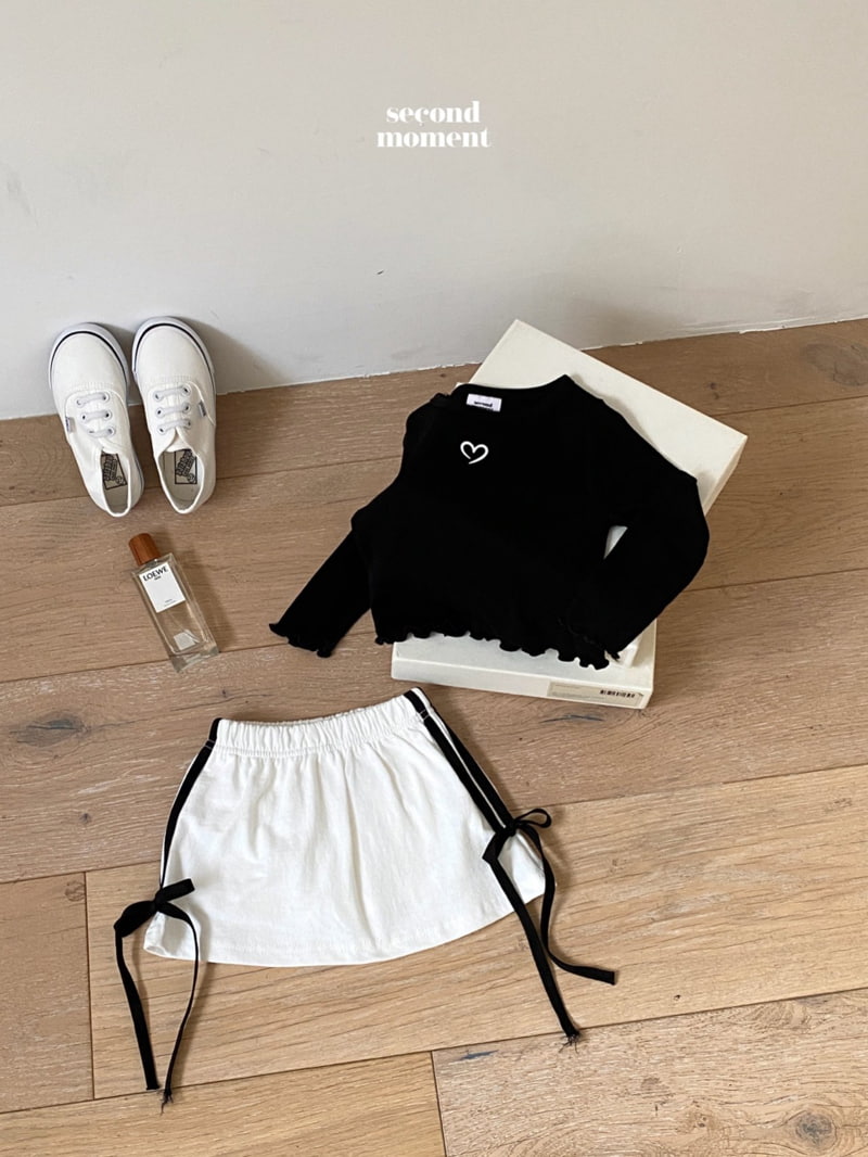 Second Moment - Korean Children Fashion - #childofig - Spring Heart Wave Tee - 6
