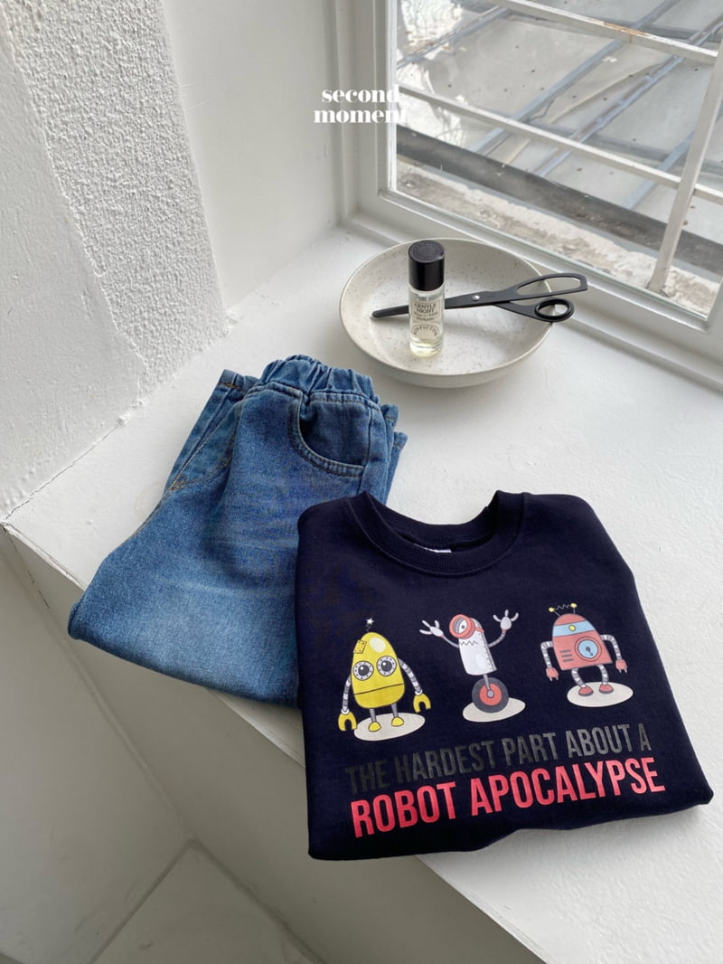 Second Moment - Korean Children Fashion - #designkidswear - Robbot Sweatshirts - 7