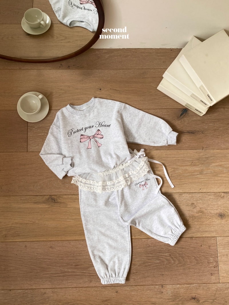 Second Moment - Korean Children Fashion - #discoveringself - Ribbon Top Bottom Set - 6