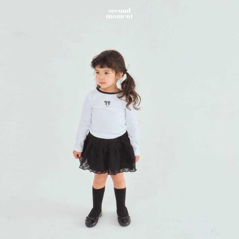 Second Moment - Korean Children Fashion - #fashionkids - Colored Crop Tee - 2