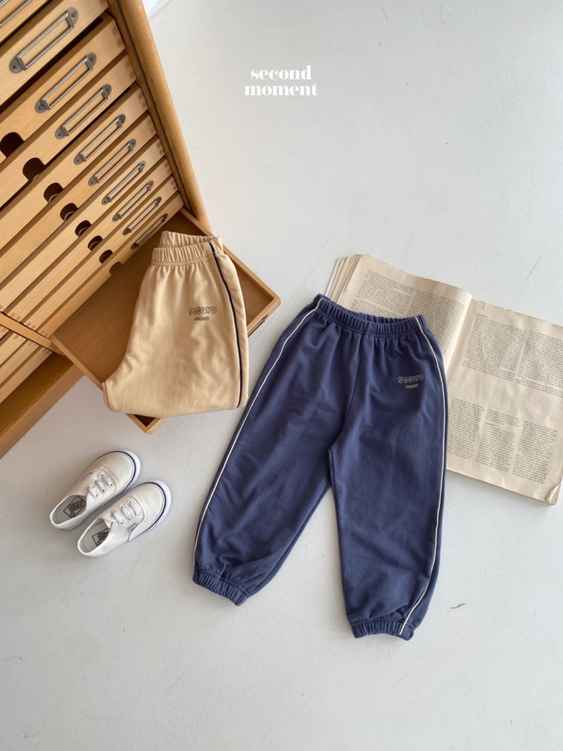 Second Moment - Korean Children Fashion - #fashionkids - Second Piping Jogger Pants