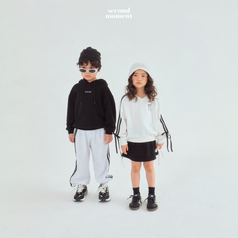 Second Moment - Korean Children Fashion - #kidsshorts - Initial Hoodie - 12
