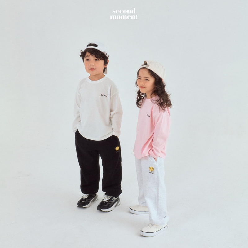 Second Moment - Korean Children Fashion - #kidsshorts - Smile Jogger Pants - 8