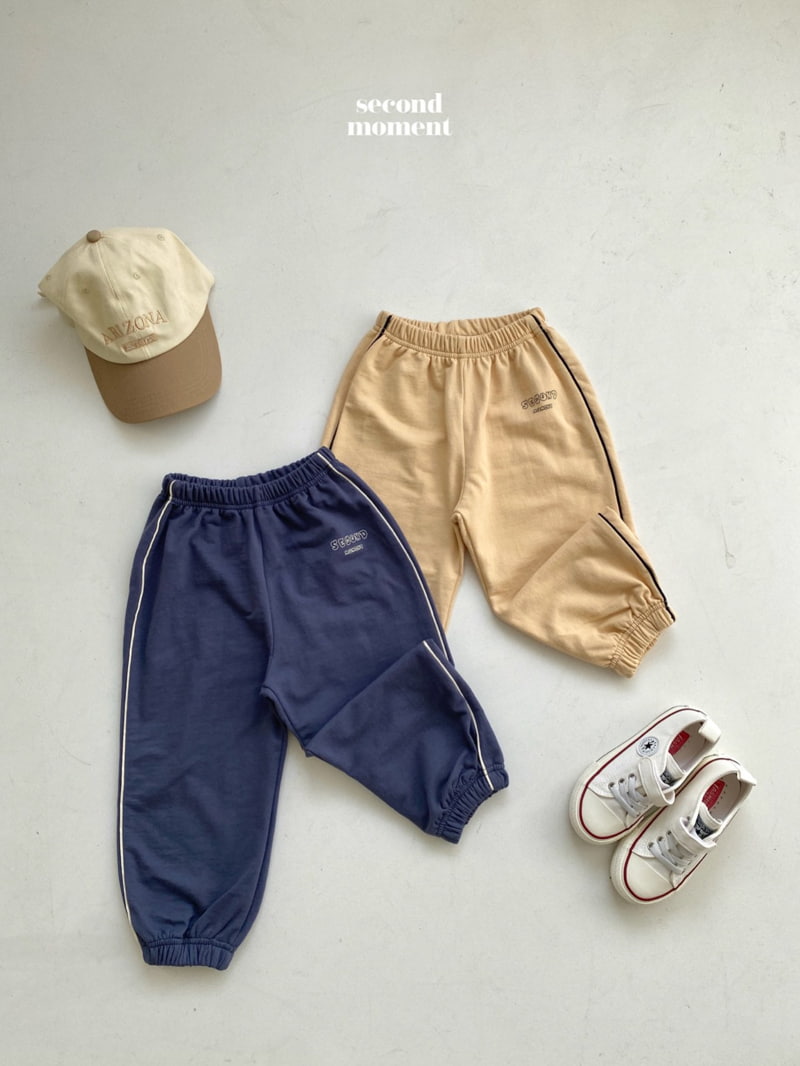 Second Moment - Korean Children Fashion - #kidsshorts - Second Piping Jogger Pants - 2
