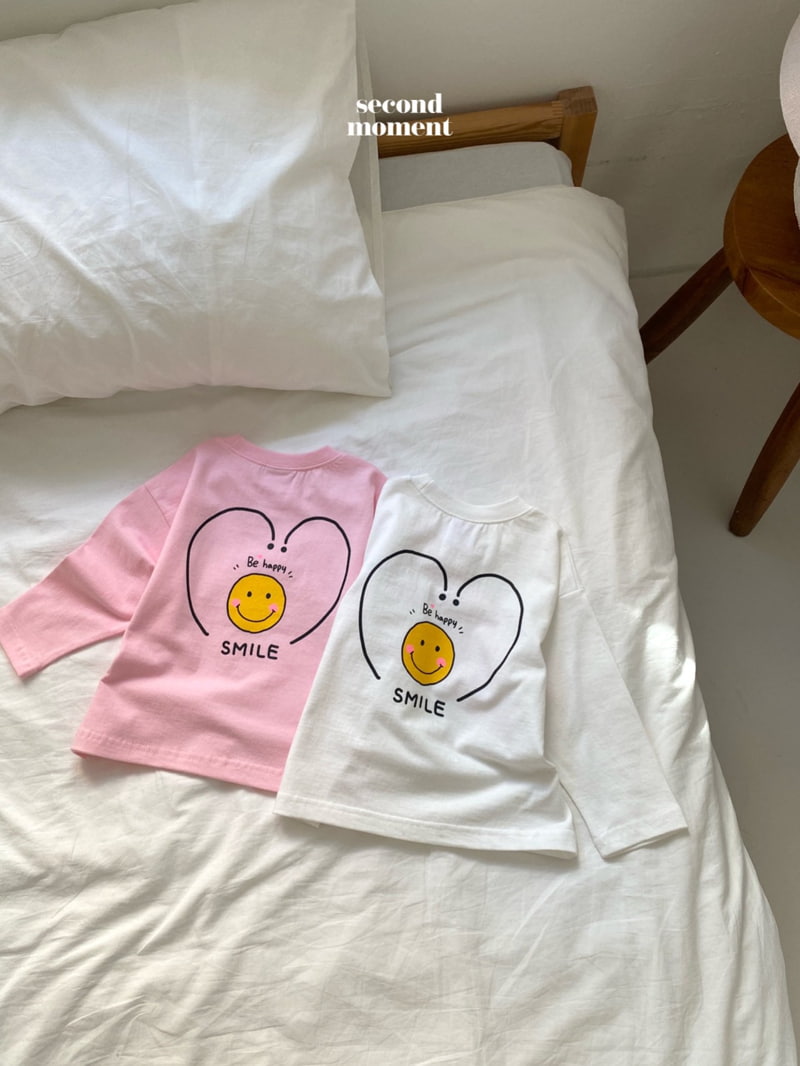 Second Moment - Korean Children Fashion - #fashionkids - Smile Tee - 4
