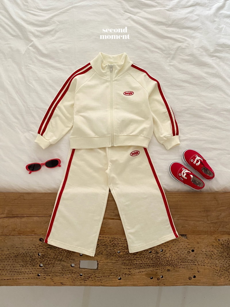 Second Moment - Korean Children Fashion - #fashionkids - Tape Wide Pants - 4