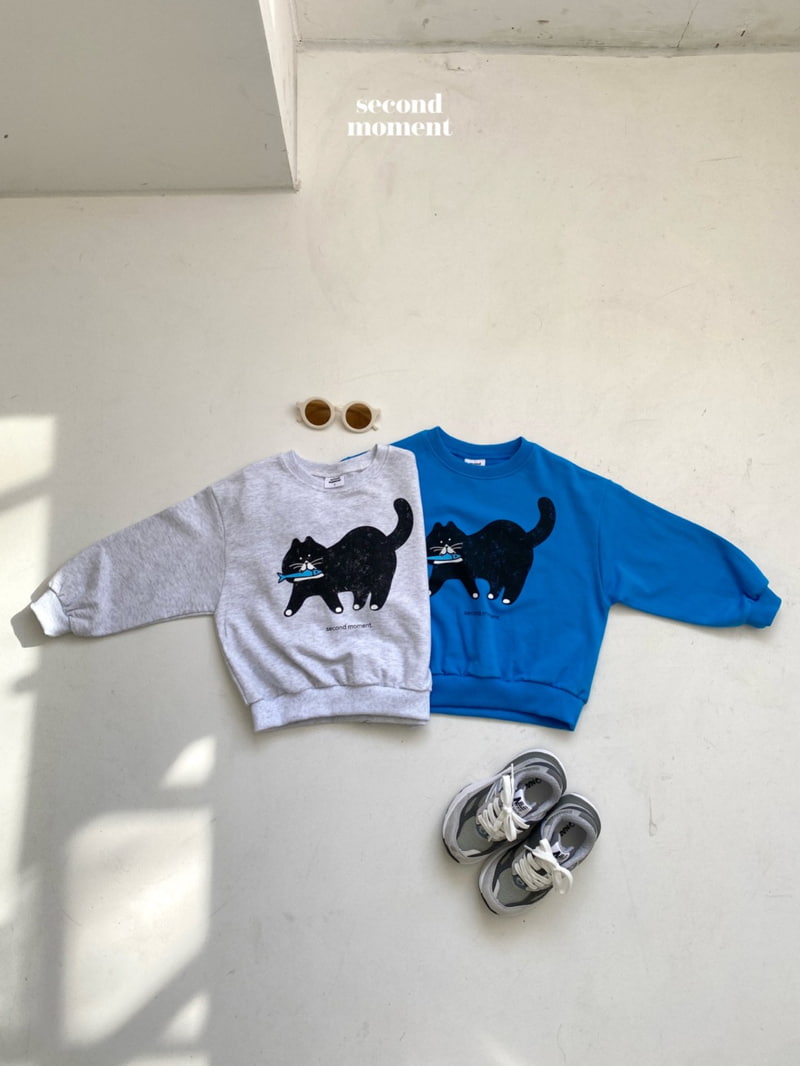 Second Moment - Korean Children Fashion - #kidzfashiontrend - Fish Cat Sweatshirts - 3