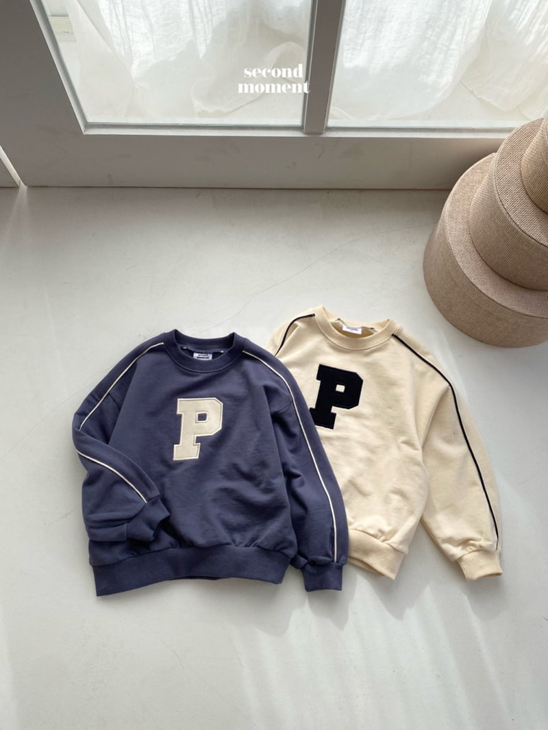 Second Moment - Korean Children Fashion - #littlefashionista - P Piping Sweatshirts - 2