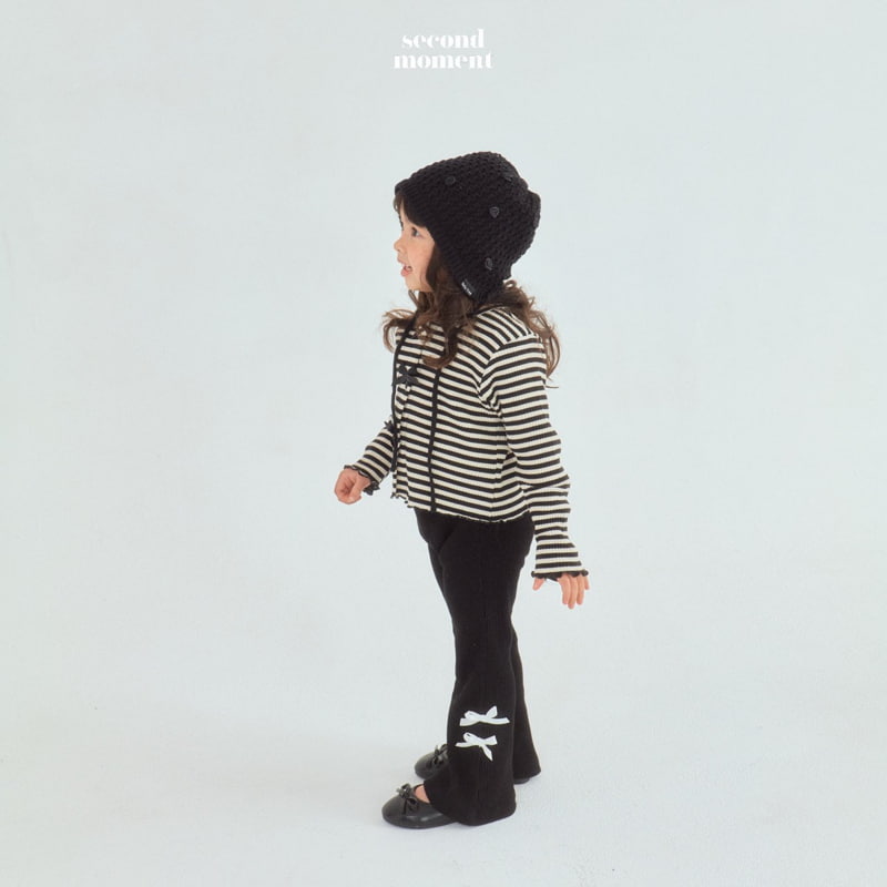 Second Moment - Korean Children Fashion - #littlefashionista - Ribbon Rib Bootscut Pants - 9