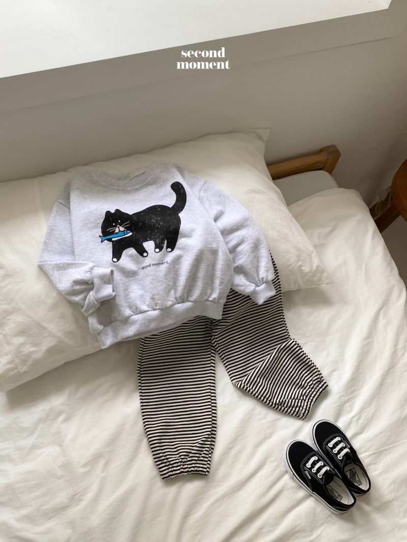 Second Moment - Korean Children Fashion - #littlefashionista - Fish Cat Sweatshirts - 5
