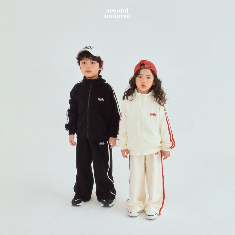 Second Moment - Korean Children Fashion - #littlefashionista - Tape Wide Pants - 8