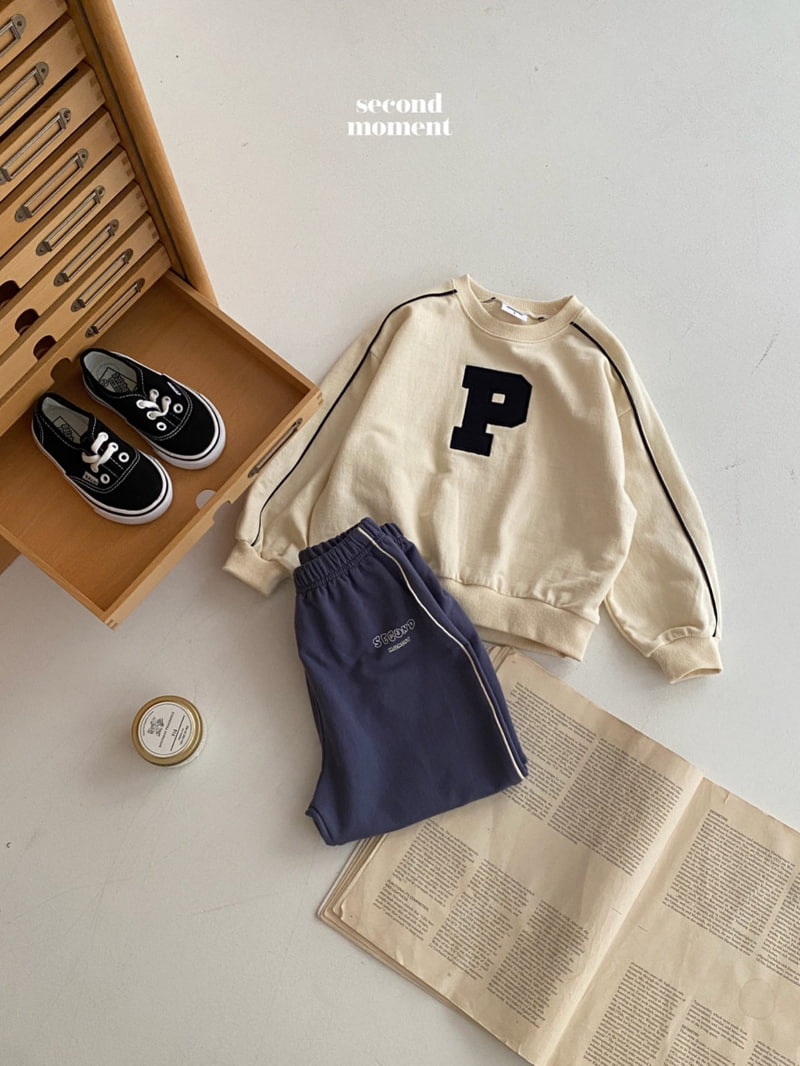 Second Moment - Korean Children Fashion - #magicofchildhood - P Piping Sweatshirts - 4