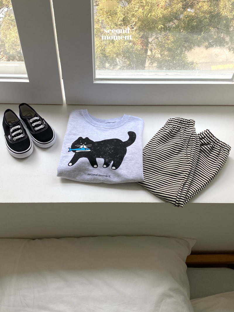 Second Moment - Korean Children Fashion - #minifashionista - Fish Cat Sweatshirts - 7